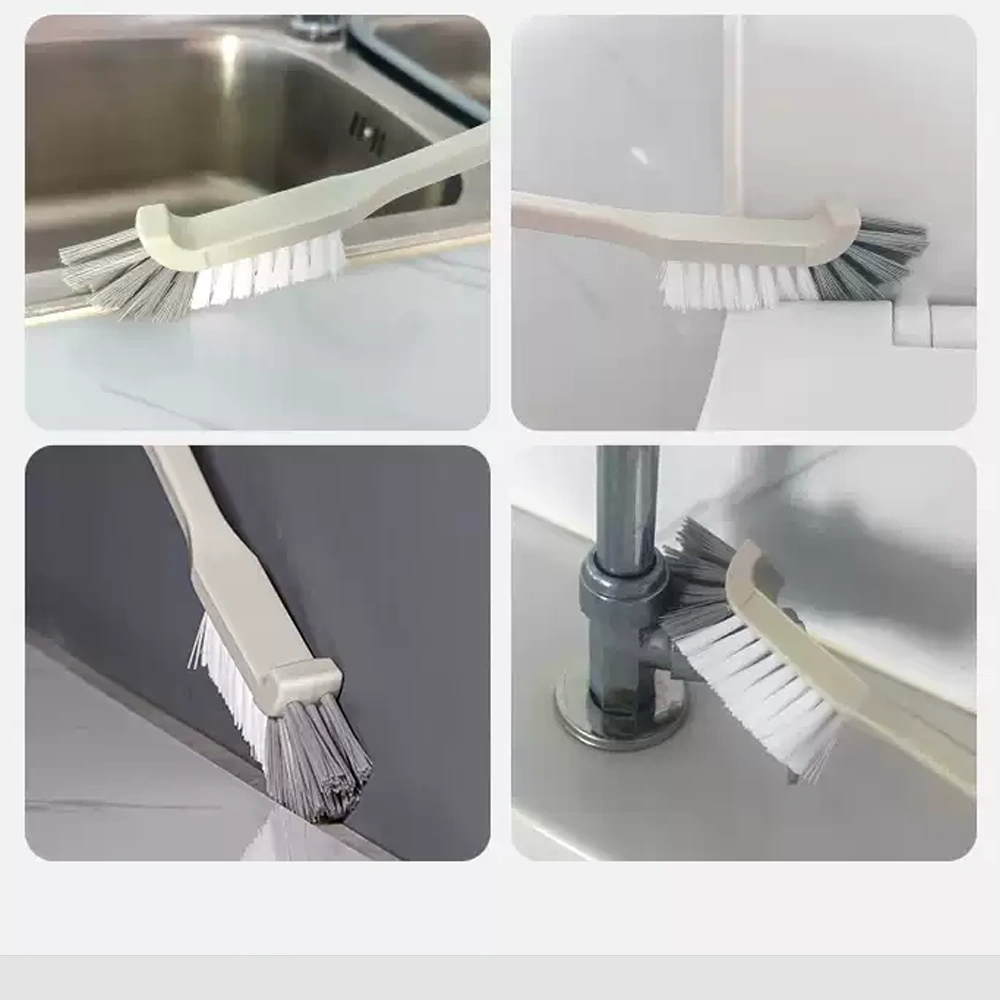 Use gap brushes from multiple angles to treat fine seam dirt