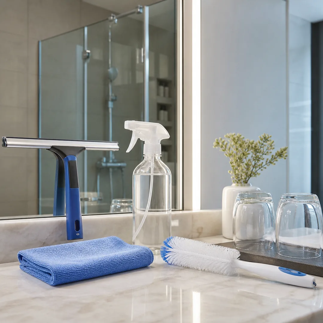 Hotel Room Cleaning Glass Mirror Cup Care