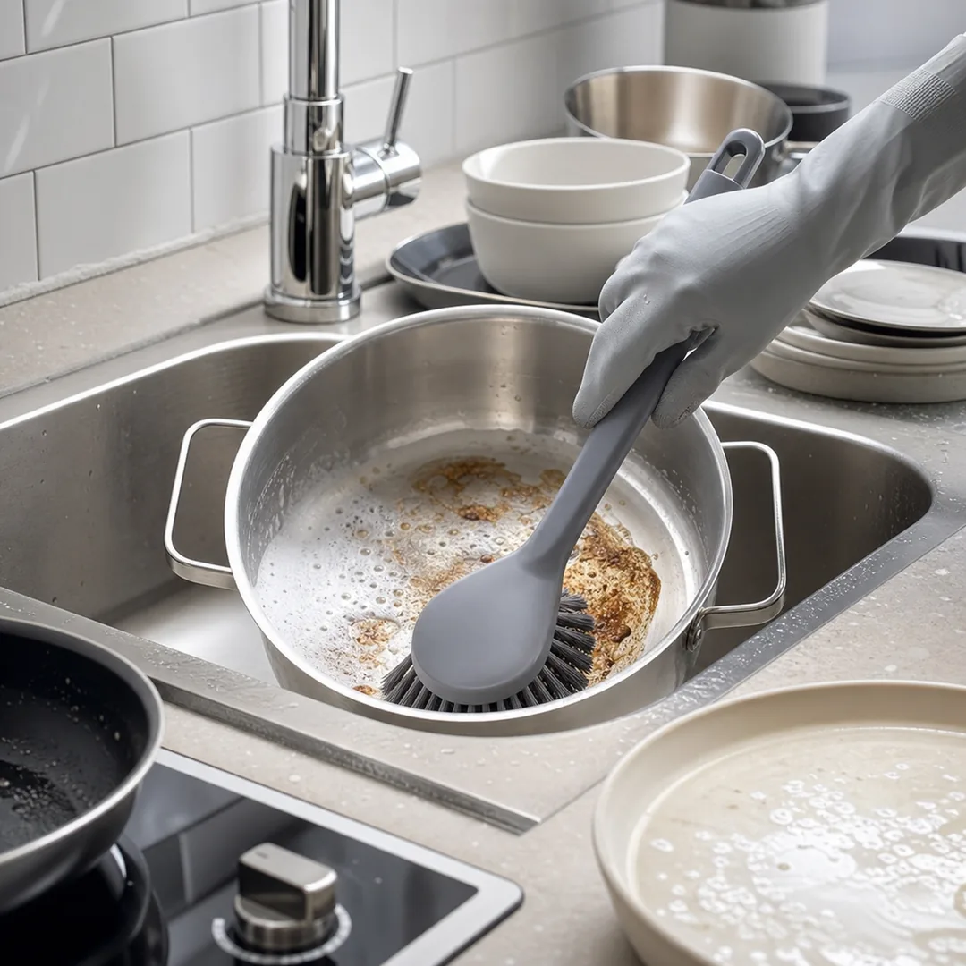 Pot Brush cookware and pan scrubbing for wholesale cleaning tool buyers